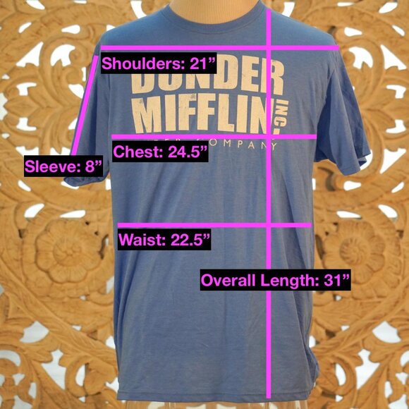 Ripple Junction XL "The Office" Dunder Mifflin T-Shirt, Blue - Picture 4 of 4